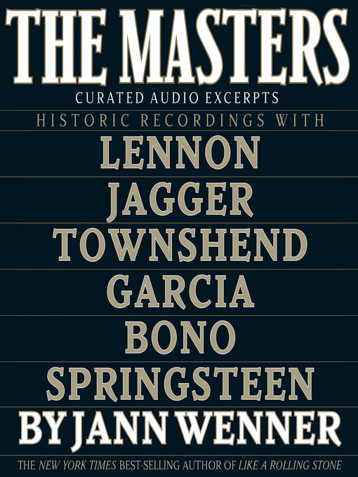 Title details for The Masters by Jann S. Wenner - Available